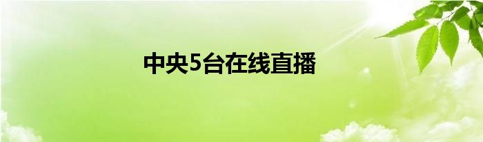 今日中央5台节目表详细解读：节目内容、时间安排及其发展趋势