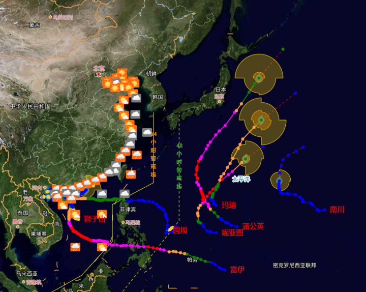 8号台风巴威最新路线追踪：路径预测、影响区域及防御措施