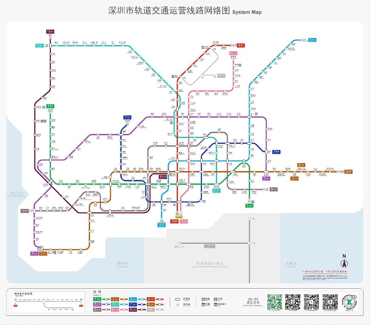 深圳最新地铁线路图深度解读：线路规划、站点分布及未来展望